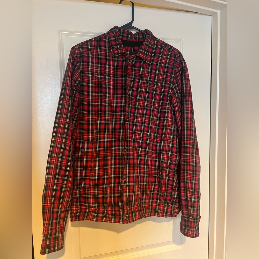 Zara Man Plaid Shirt Jacket